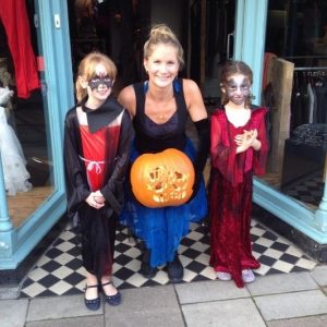 Spooky fun and scary face painting at Marys Living And Giving shop