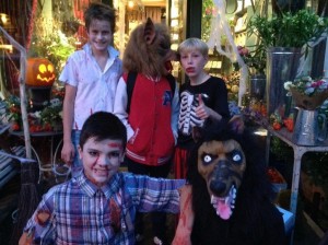 Trick-Or-Treaters visit Divine at No 12