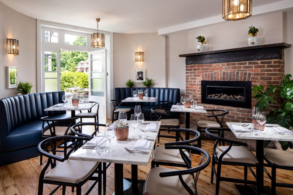 Inside The Six restaurant at Kings Arms Hotel Hampton Court