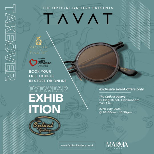 The Optical Gallery presents: TAVAT Eyewear Takeover Exhibition