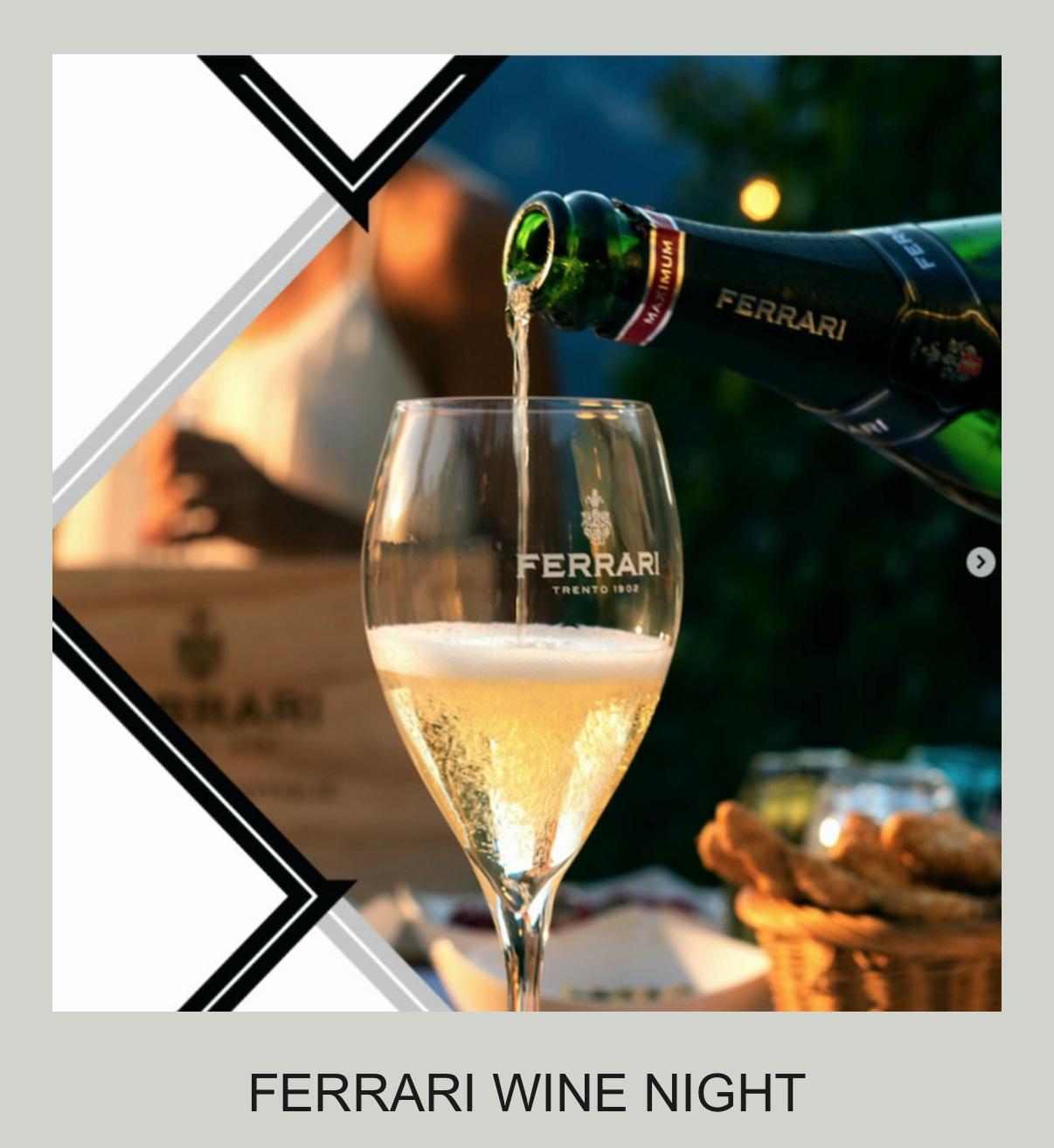 Ferrari Treno wine tasting