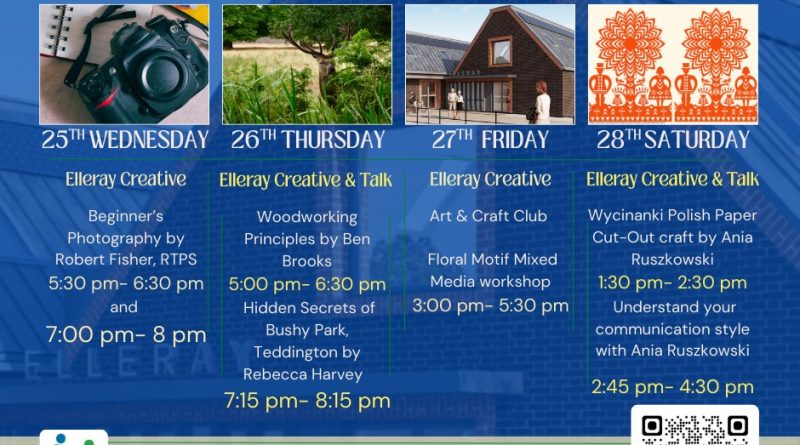 NEW ELLERAY CENTRE’S FIRST WEEK OF EVENTS