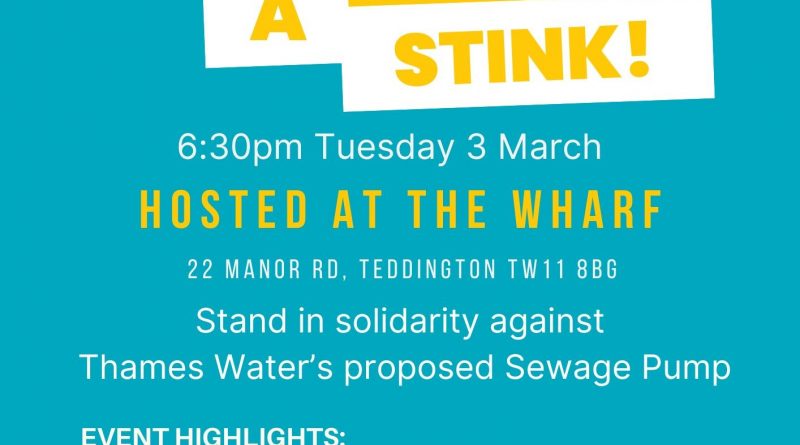 THAMES SEWAGE PUMP – CAMPAIGN UPDATE