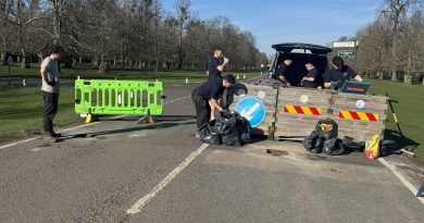 NEW GATES REPLACE WOODEN BOX PLANTERS ALONG BUSHY PARK’S CHESTNUT AVENUE