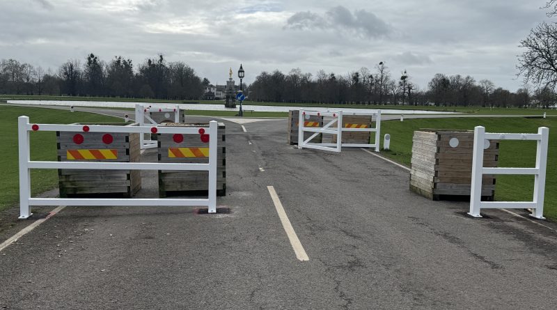 STEEL GATES REPLACE WOODEN PLANTER BOXES IN BUSHY PARK