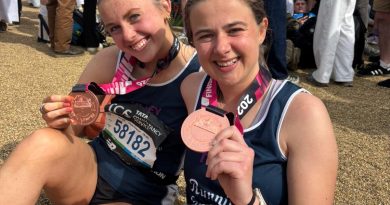 SISTERS RAISE OVER £8000 FOR CROSSROADS CHARITY FROM MARATHON EFFORT