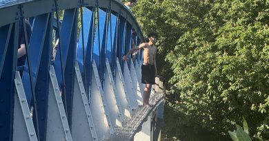 RNLI WARNING OVER TEDDINGTON BRIDGE-LEAPING