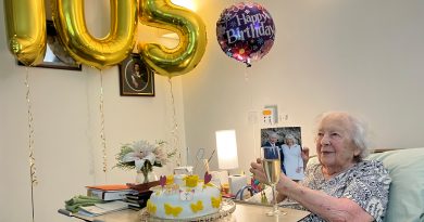 WORLD WAR TWO AIR FORCE VETERAN CELEBRATES HER 105th BIRTHDAY