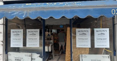 COMING SOON! MOXONS PREPARES TO TAKE OVER SANDYS FISHMONGERS