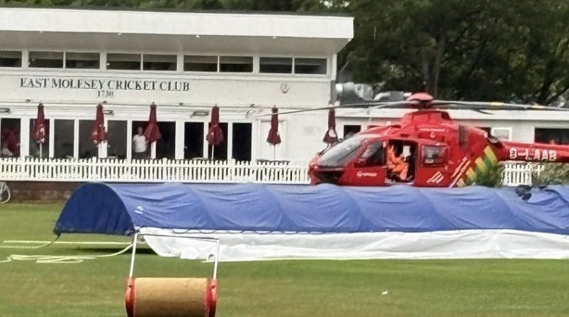 AIR AMBULANCE SUPPORTS MEDICS AFTER LIGHTNING STRIKE