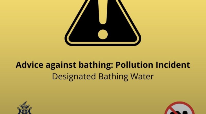 LOCAL DESIGNATED BATHING AREA IS POLLUTED,  ENVIRONMENT AGENCY ANNOUNCES