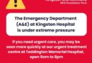KINGSTON HOSPITAL UNDER PRESSURE