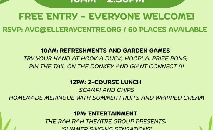 BRIGHTEN UP YOUR SUMMER BY JOINING THE ELLERAY CENTRE PARTY