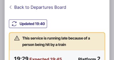 PERSON HIT BY TRAIN NEAR TWICKENHAM