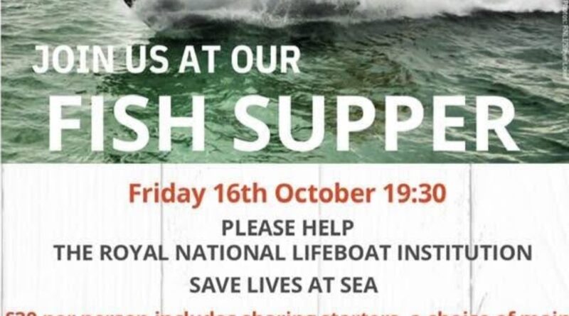 HELP SAVE LIVES WITH ….A FISH SUPPER