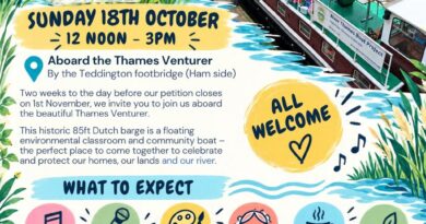 THAMES SEWAGE PUMP CAMPAIGNERS LAUNCH ONE LAST PUSH FOR PETITION